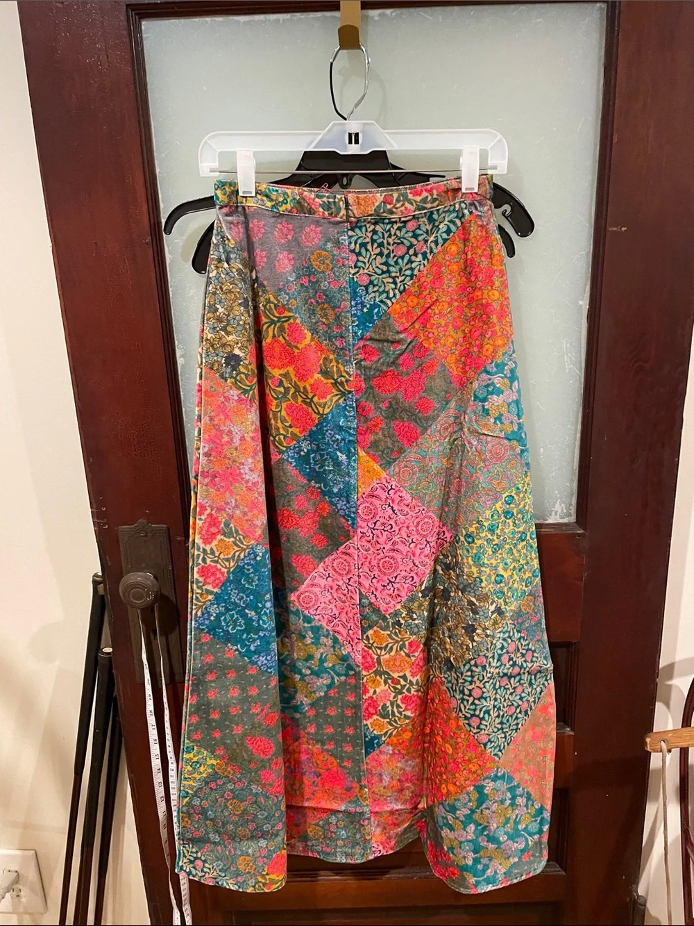 Natural Life Bohemian Patchwork Maxi Skirt - Multicolor